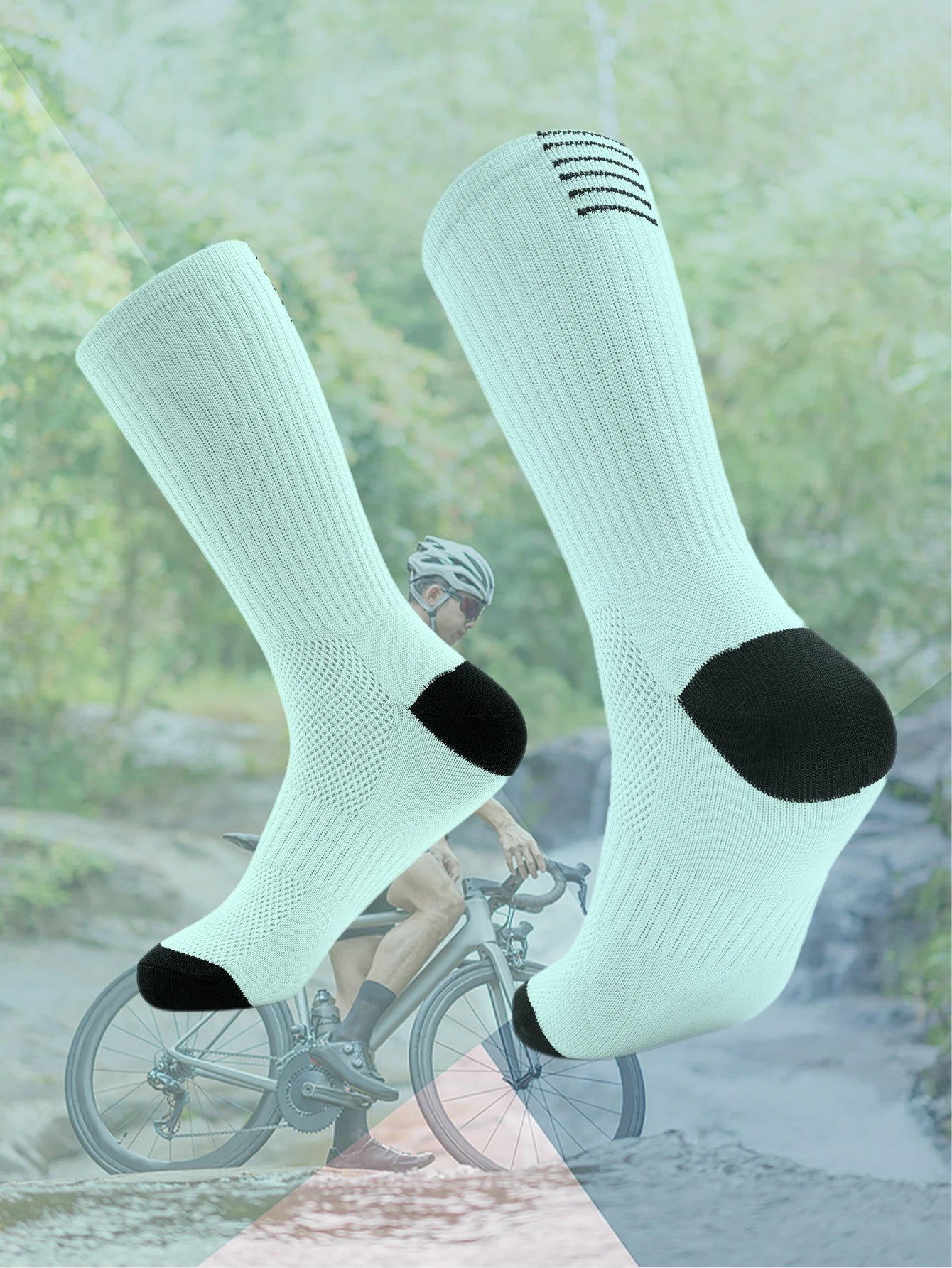 Unisex Quick Dry Long Cycling and Running Socks