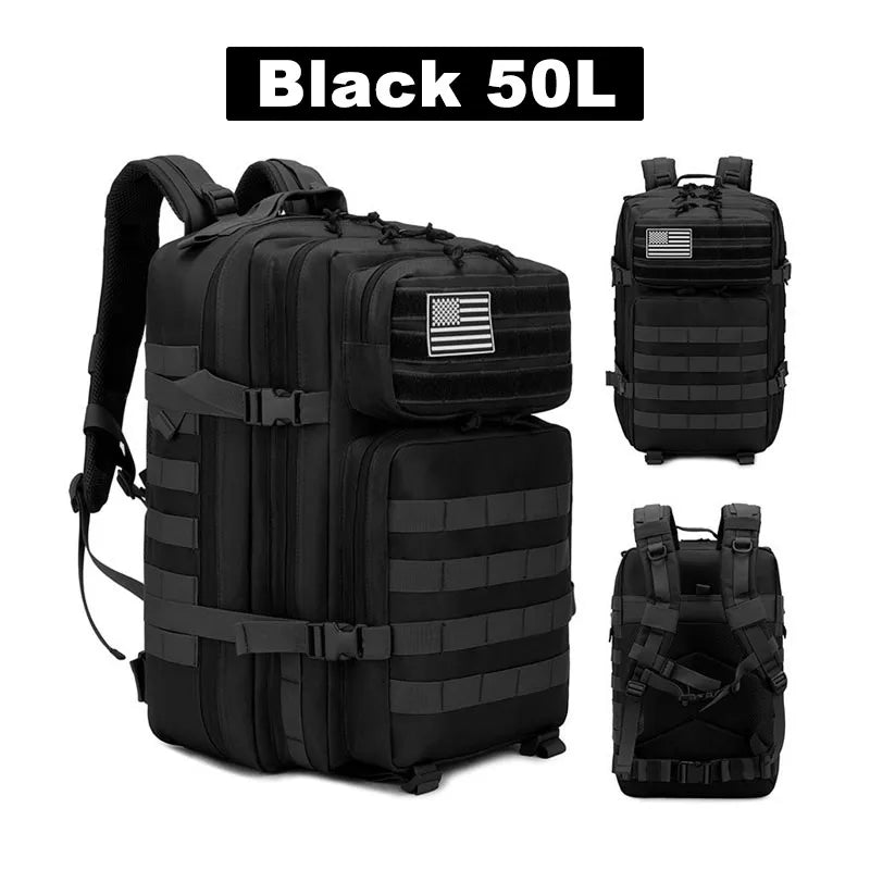 50L Waterproof Tactical Travel Backpack