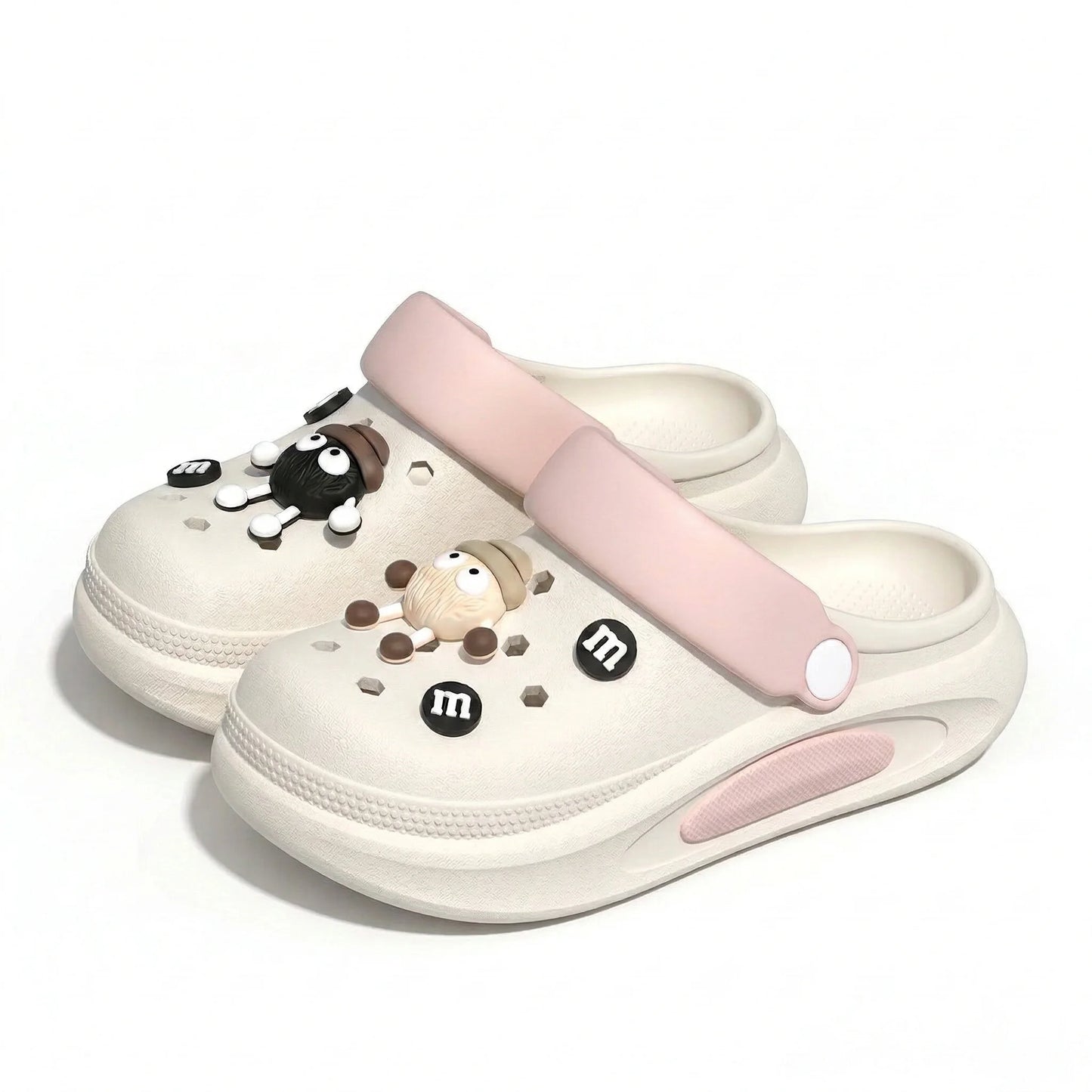 Women’s Summer EVA Clogs with 3D Charms Non Slip Beach Shoes