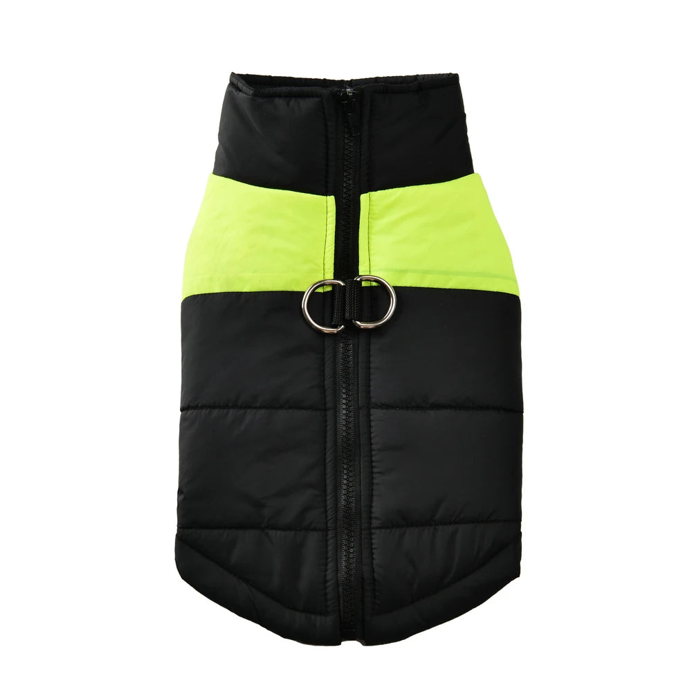 Warm Waterproof Dog Jacket with D-Ring for Small & Large Dogs