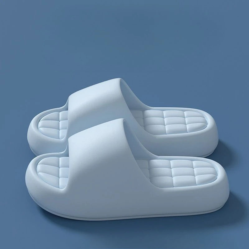 Unisex Cloud Cushion EVA Slides Thick Sole Non Slip Bathroom Slippers