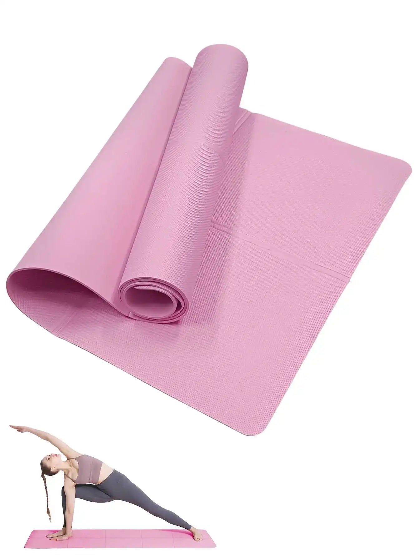 3 to 6mm Non Slip Yoga and Pilates Exercise Mat
