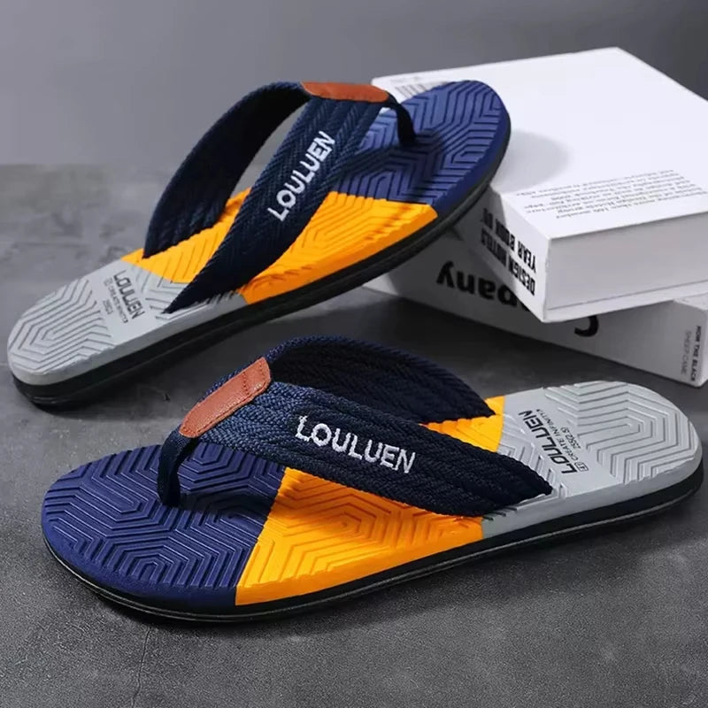 Men’s Breathable Summer Beach Flip Flops Casual Outdoor Slippers