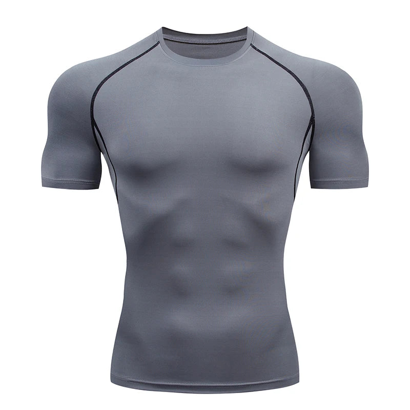 Men's Short Sleeve Compression Running T Shirt
