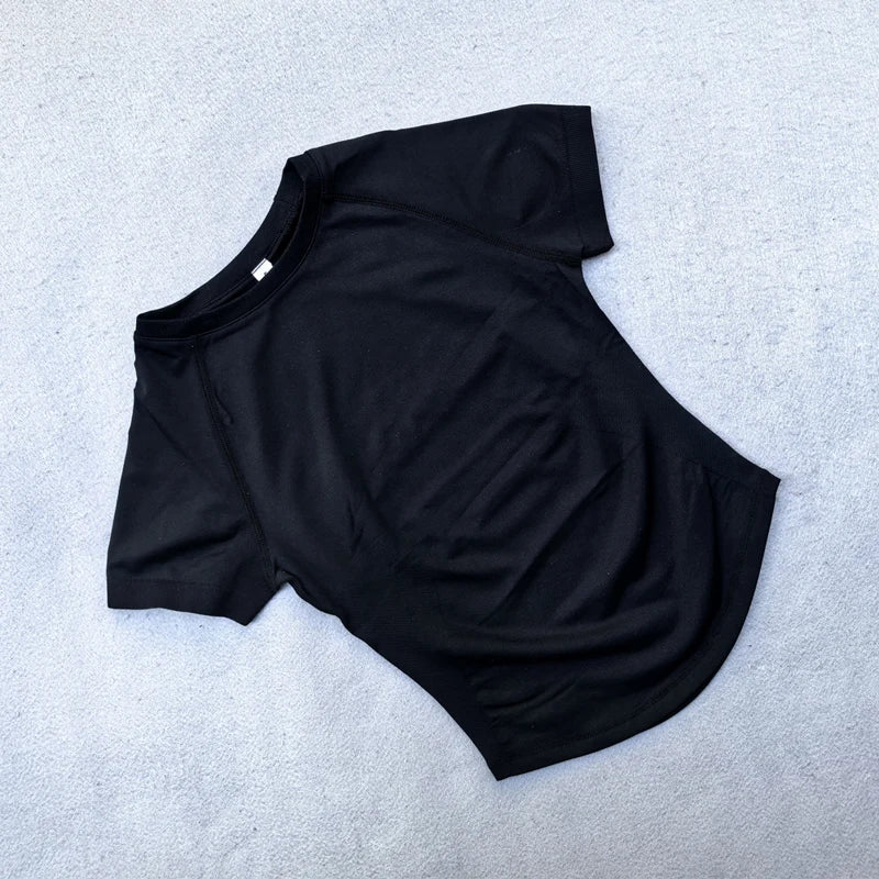 Women's Lightweight Short Sleeve Yoga Crop Top