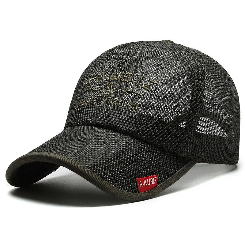 Unisex Mesh Embroidered Sun Protection Baseball Cap