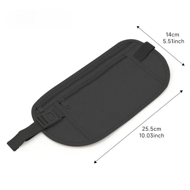 Invisible Running Waist Pack and Travel Money Belt