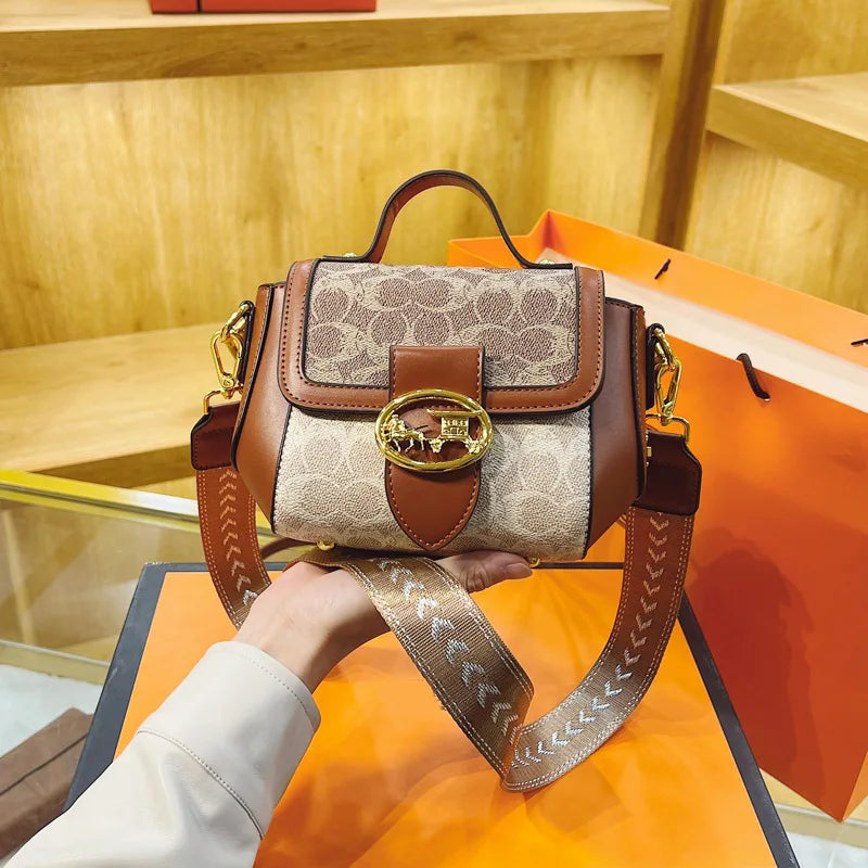 Women's Retro Printed Small Crossbody Shoulder Bag