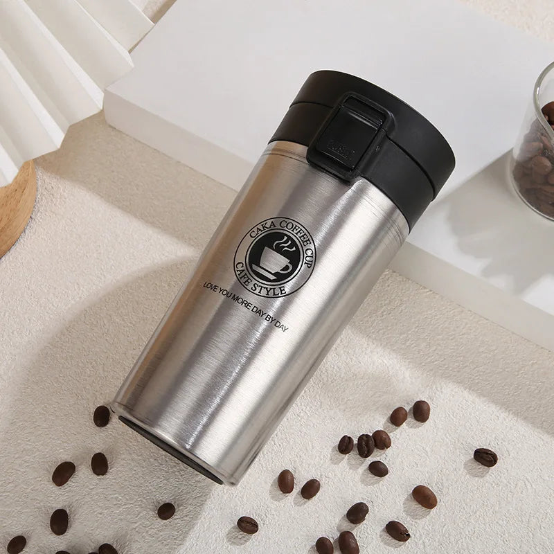 380ml or 510ml Stainless Steel Insulated Coffee Tumbler