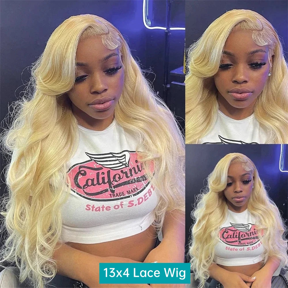 613 Blonde Body Wave 13x6 Lace Front Human Hair Wig