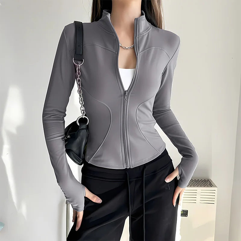 Women’s Quick Dry Athletic Jacket for Pilates & Running