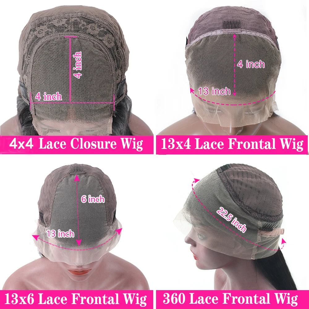 Women's Chocolate Brown Deep Wave Lace Front Human Hair Wig