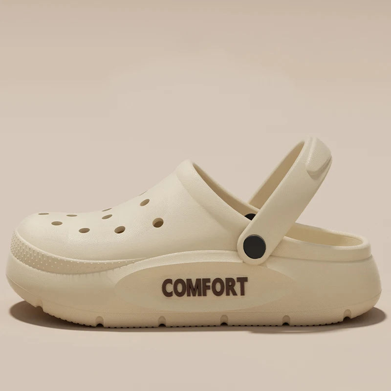 Unisex Hollow Closed Toe EVA Slippers Non Slip Summer Shoes