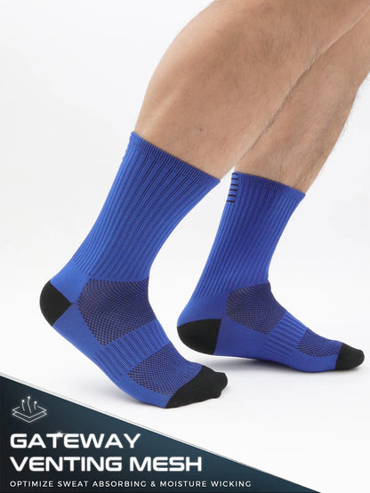 Jing Unisex Quick Dry Long Cycling and Running Socks