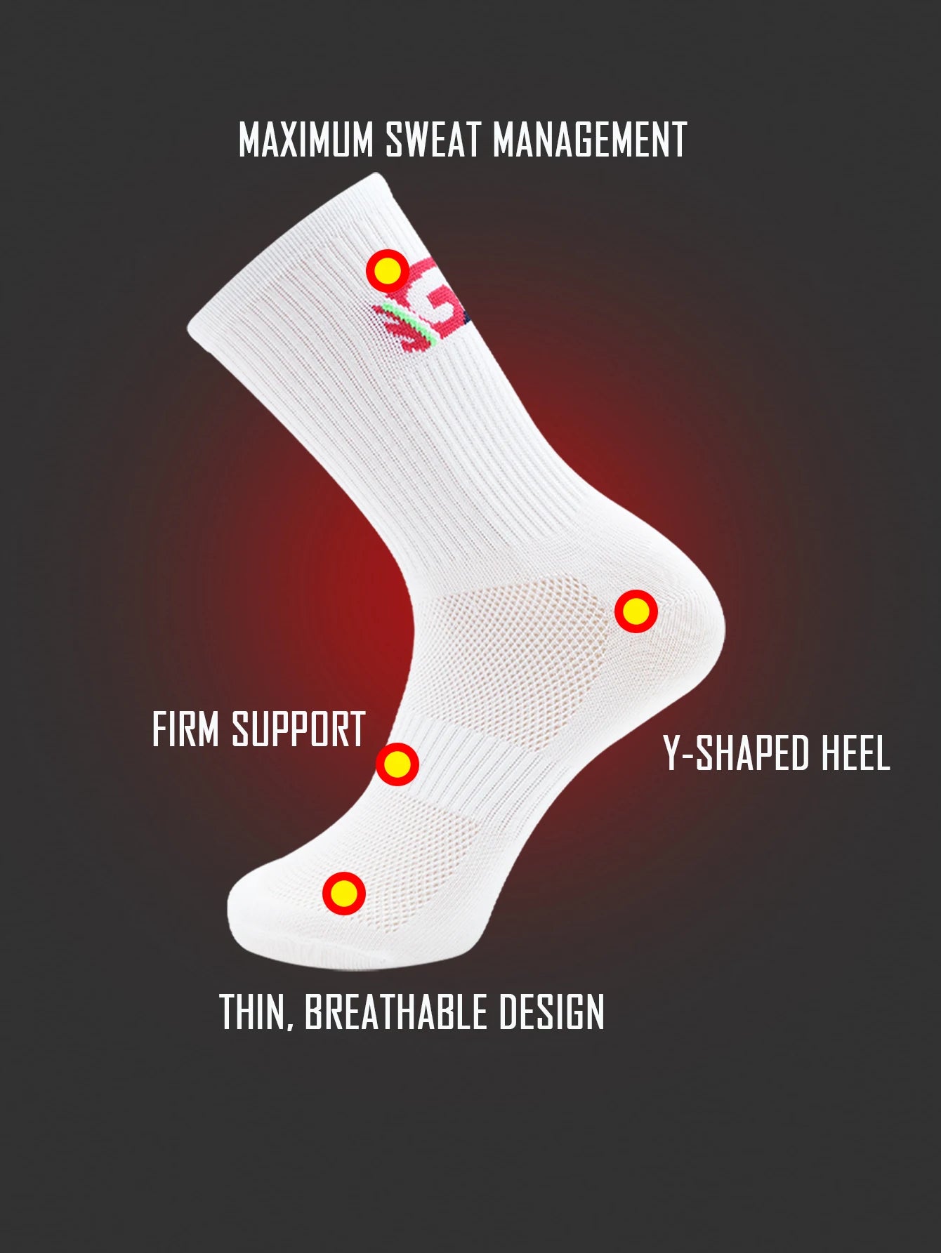 Unisex Compression Cycling and Running Socks
