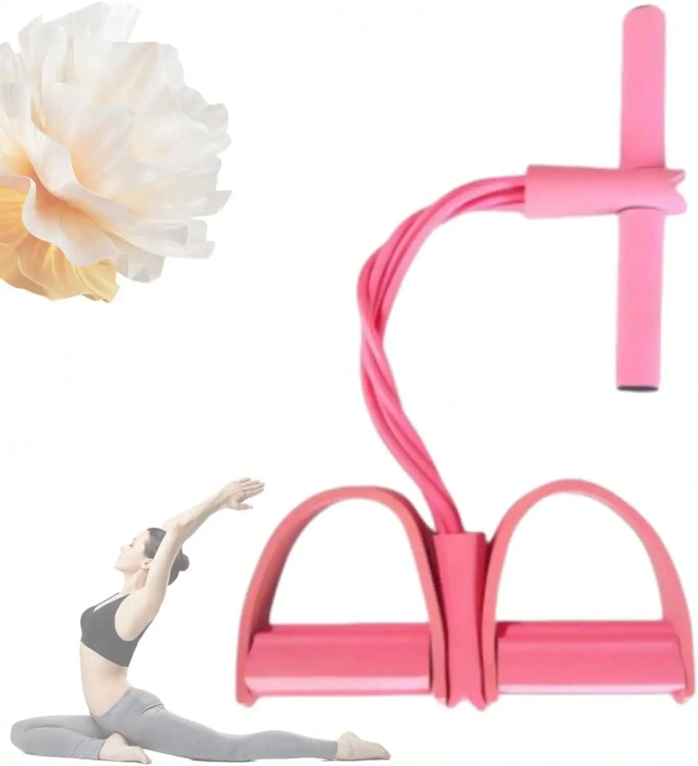 6 Tube Pedal Resistance Band Set with Handles