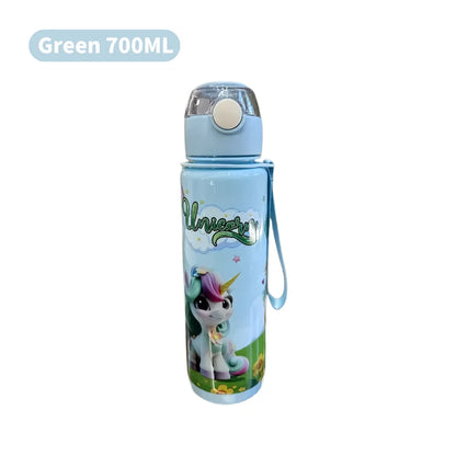 700ml BPA Free Cartoon Water Bottle with Carry Ring