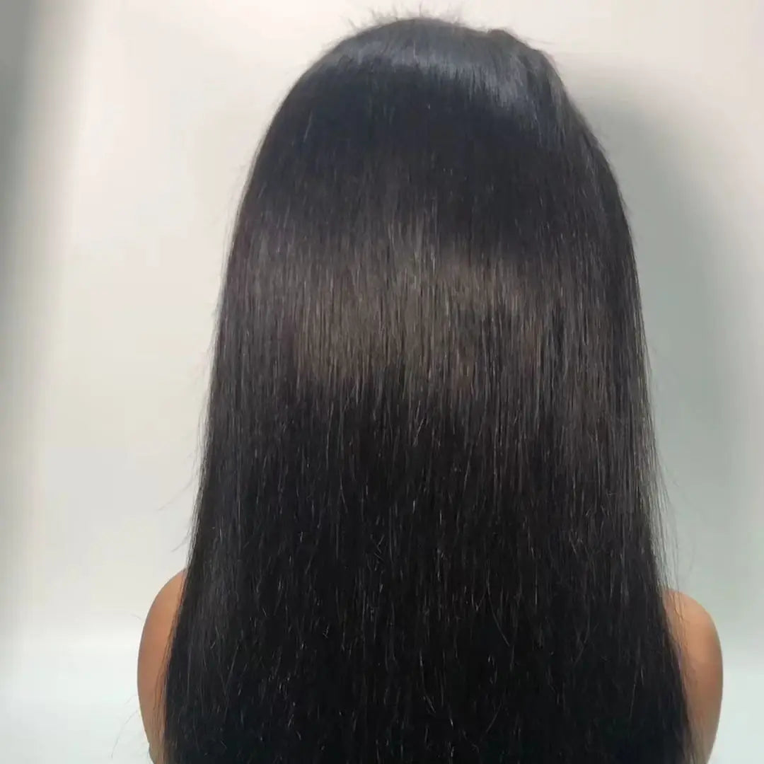 Women's 30 to 42 Inch 250% Density Bone Straight HD Lace Front Human Hair Wig