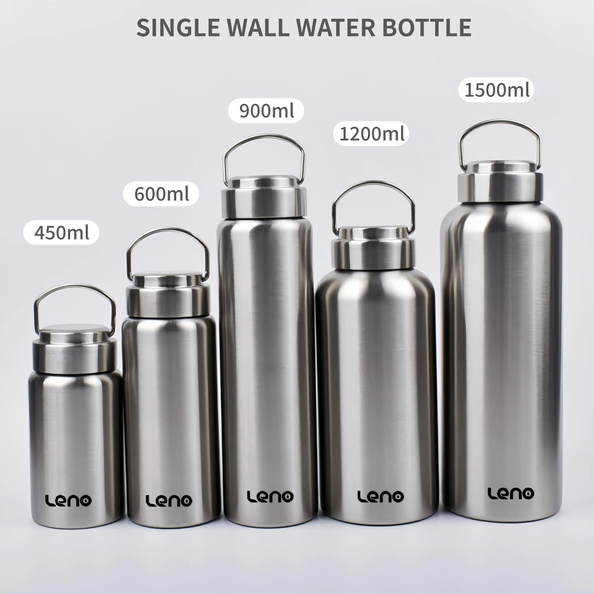 Large Capacity Stainless Steel Sports Water Bottle