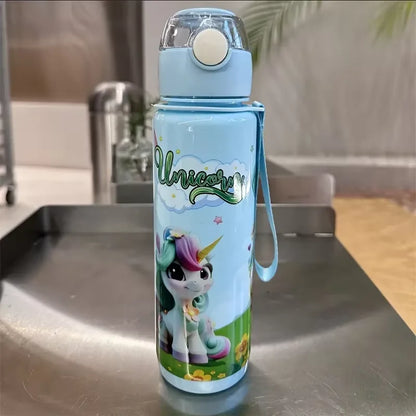 700ml BPA Free Cartoon Water Bottle with Carry Ring