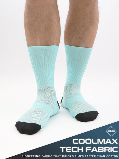 Jing Unisex Quick Dry Long Cycling and Running Socks