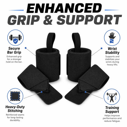 Universal Weightlifting Wrist Wrap with Thumb Loop