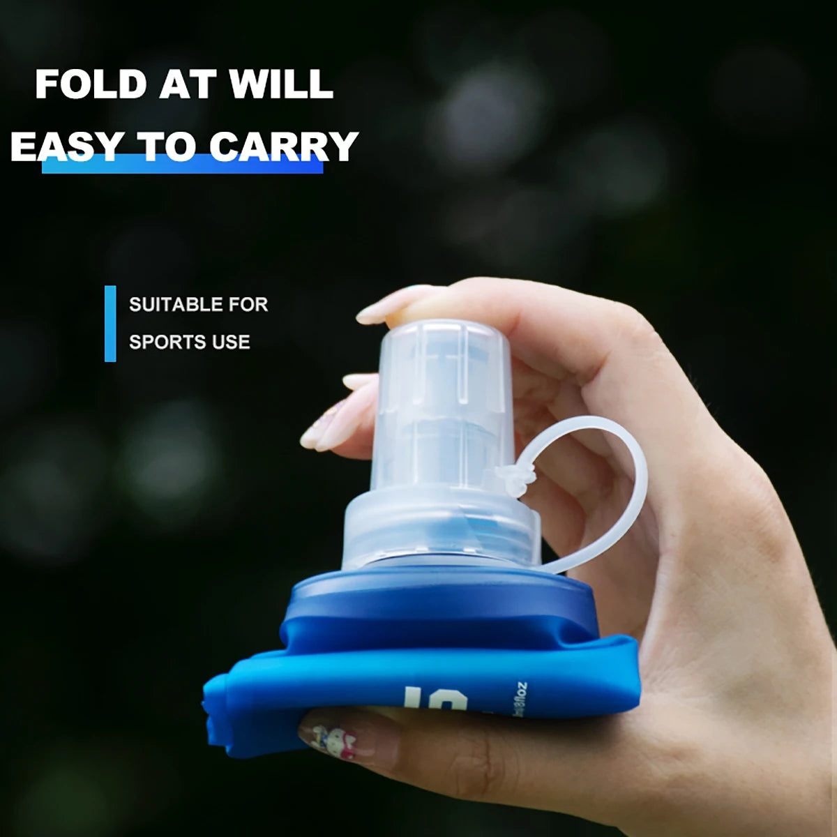 WRELS BPA Free Collapsible TPU Soft Flask Water Bottle