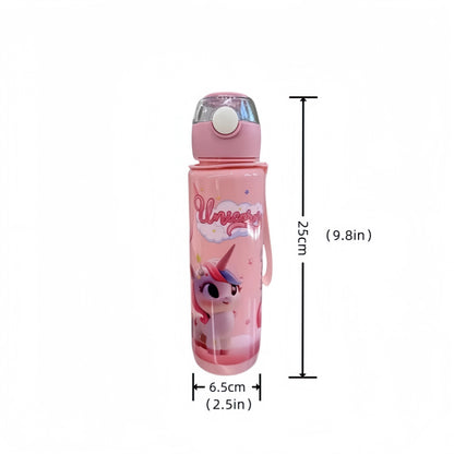 700ml BPA Free Cartoon Water Bottle with Carry Ring