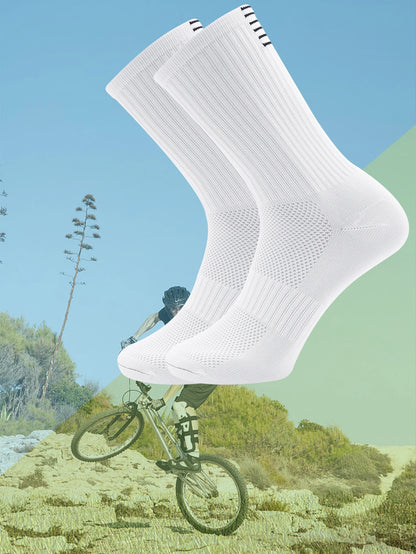 Jing Unisex Quick Dry Long Cycling and Running Socks