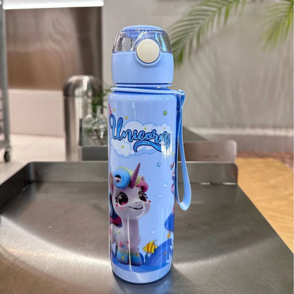 700ml BPA Free Cartoon Water Bottle with Carry Ring