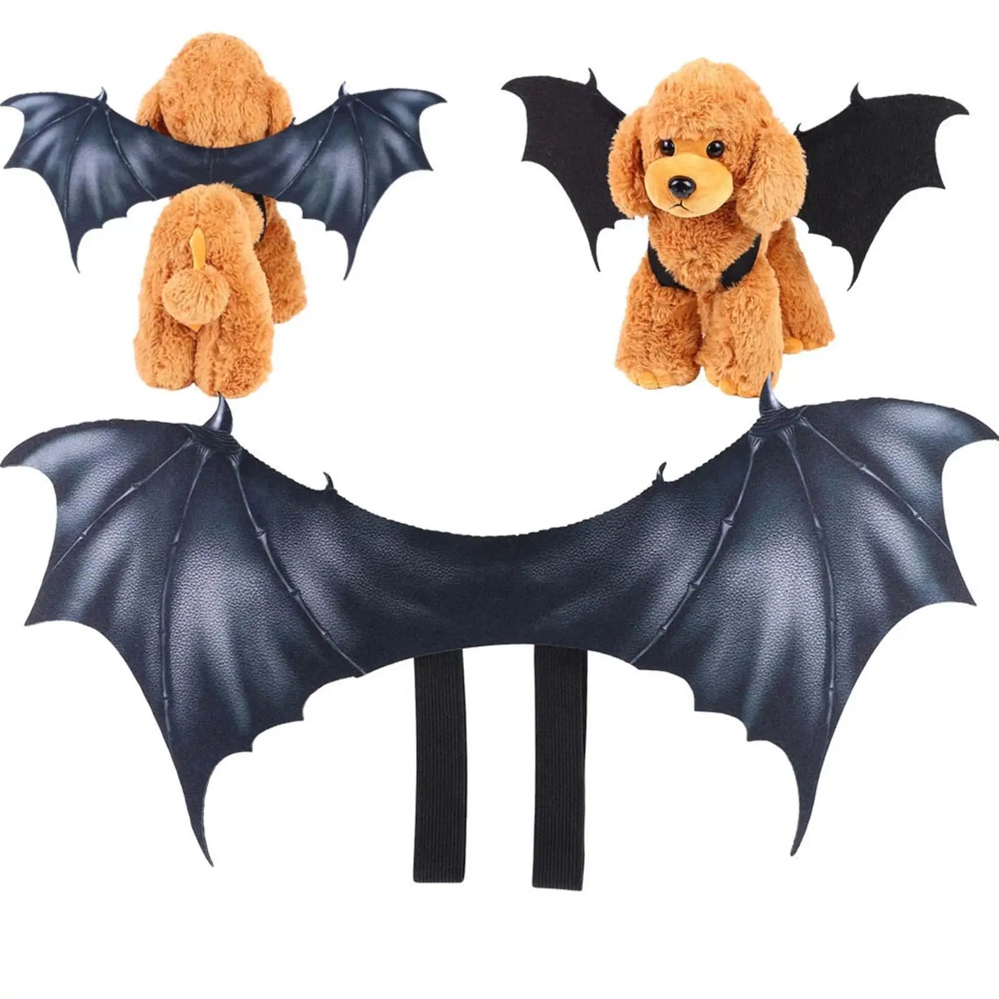 Adjustable Bat Wings Halloween Costume for Small to Large Dogs & Cats