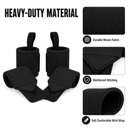 Universal Weightlifting Wrist Wrap with Thumb Loop
