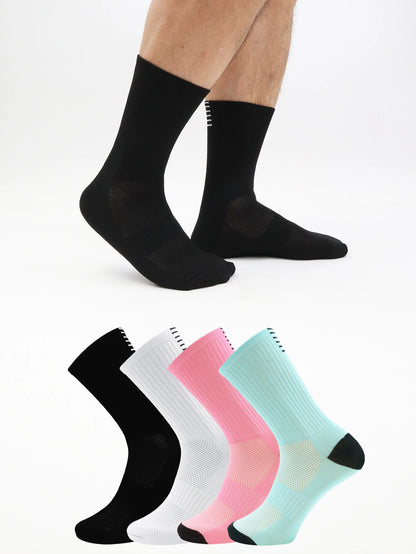 Jing Unisex Quick Dry Long Cycling and Running Socks