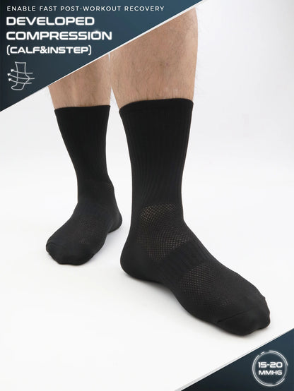 Jing Unisex Quick Dry Long Cycling and Running Socks
