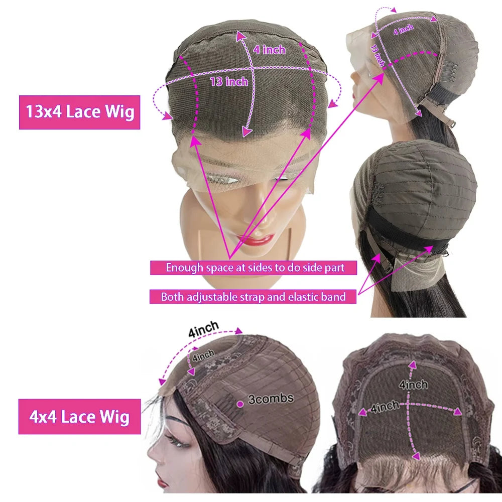 Short Deep Wave Bob 13x4 HD Lace Front Human Hair Wig