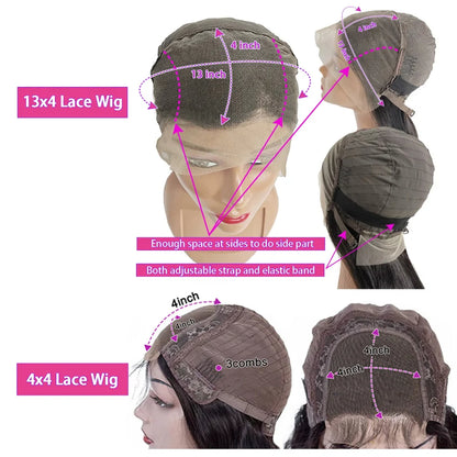 Short Deep Wave Bob 13x4 HD Lace Front Human Hair Wig