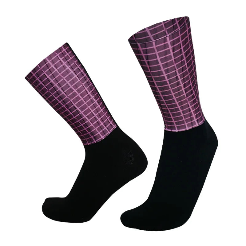 Men's Anti Slip Silicone Cycling and Running Socks