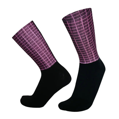 Men's Anti Slip Silicone Cycling and Running Socks