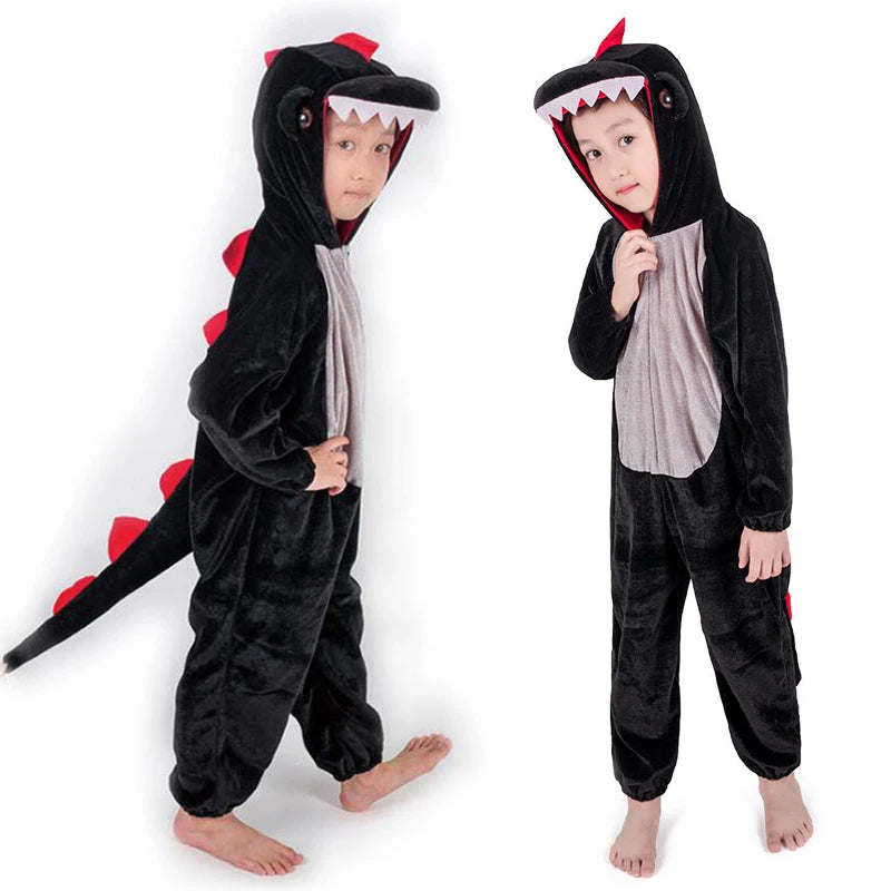 Kids Dinosaur Kigurumi Costume for Boys Halloween & Cosplay