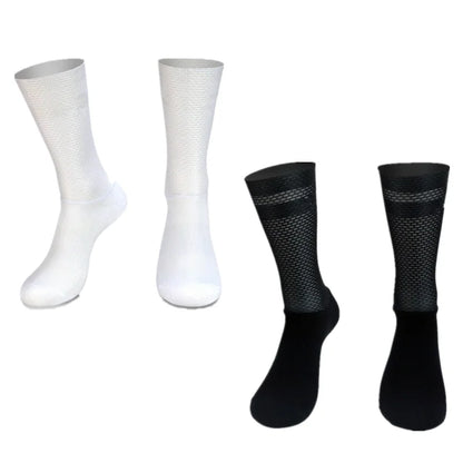 Men's Anti Slip Silicone Cycling and Running Socks