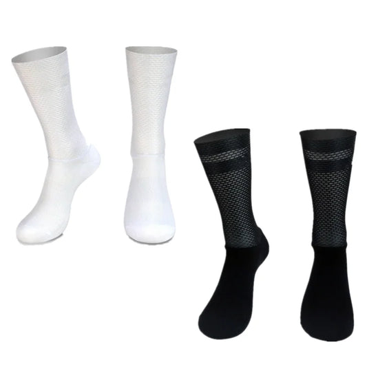 Men's Anti Slip Silicone Cycling and Running Socks
