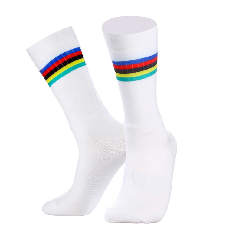 Men's Anti Slip Silicone Cycling and Running Socks