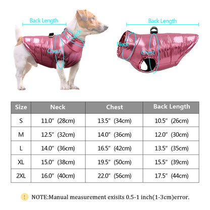 Waterproof Warm Winter Dog Jacket for Small Dogs & Puppies