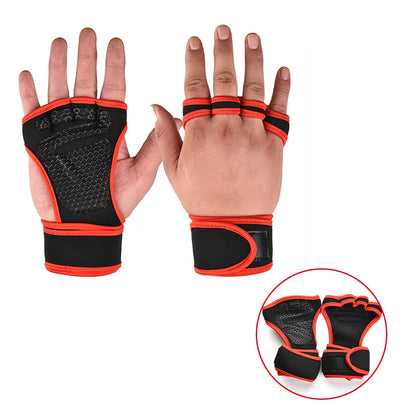 Unisex Weightlifting Workout Gloves with Wrist Support