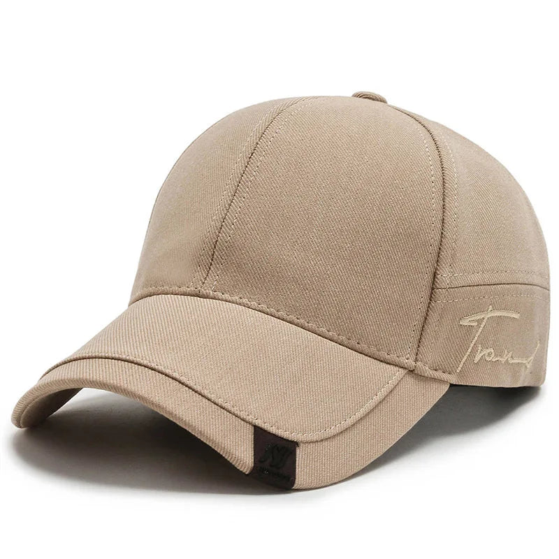 Men's Solid Cotton Baseball Cap