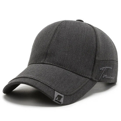 Men's Solid Cotton Baseball Cap