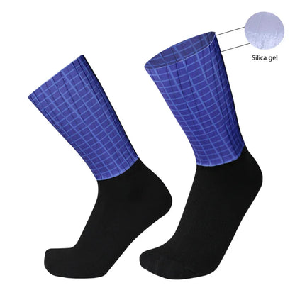 Men's Anti Slip Silicone Cycling and Running Socks