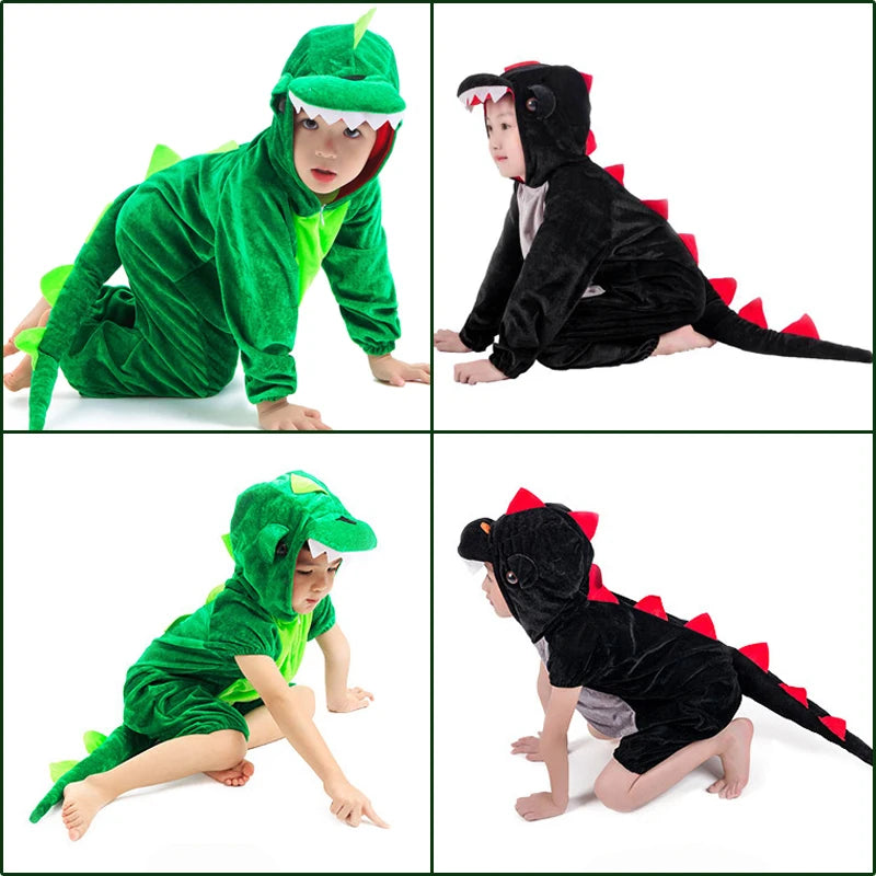 Kids Dinosaur Kigurumi Costume for Boys Halloween & Cosplay
