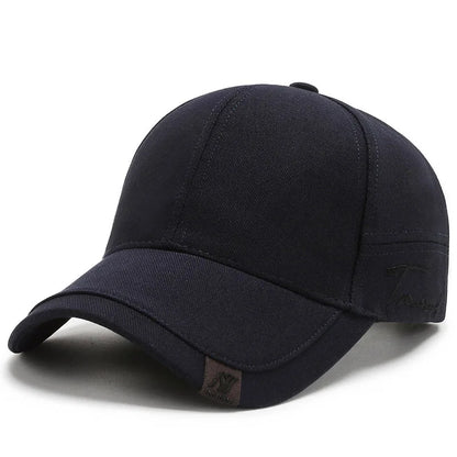 Men's Solid Cotton Baseball Cap