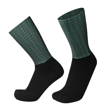 Men's Anti Slip Silicone Cycling and Running Socks